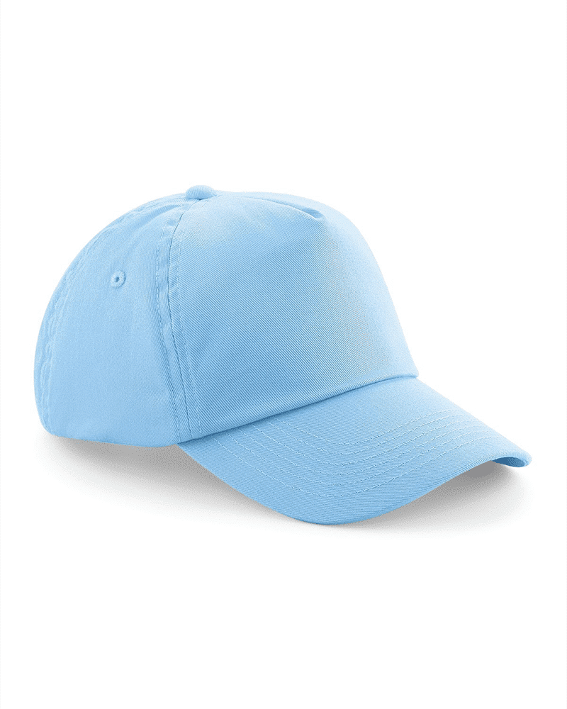 Cappellino baseball bambino 5 pannelli Beechfield B10B 14 Cappellino-baseball-bambino-5-pannelli-Beechfield-B10B-azzurro