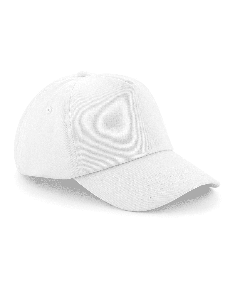 Cappellino baseball bambino 5 pannelli Beechfield B10B 21 Cappellino-baseball-bambino-5-pannelli-Beechfield-B10B-bianco