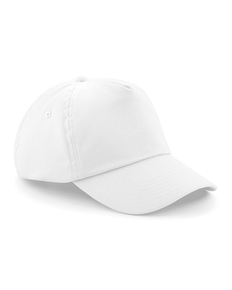 Cappellino baseball bambino 5 pannelli Beechfield B10B 4 Cappellino-baseball-bambino-5-pannelli-Beechfield-B10B-bianco