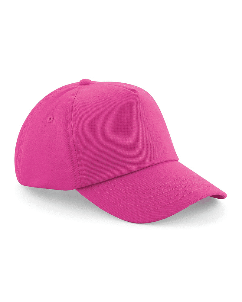 Cappellino baseball bambino 5 pannelli Beechfield B10B 3 Cappellino-baseball-bambino-5-pannelli-Beechfield-B10B-fucsia