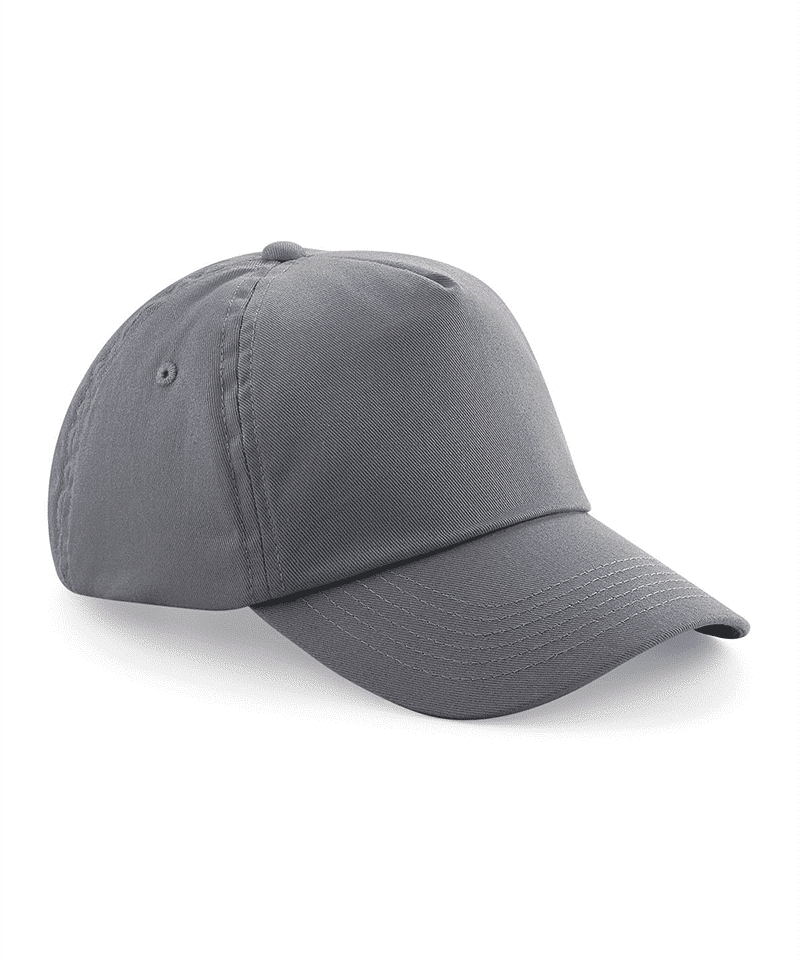 Cappellino baseball bambino 5 pannelli Beechfield B10B 36 Cappellino-baseball-bambino-5-pannelli-Beechfield-B10B-grigio-grafite