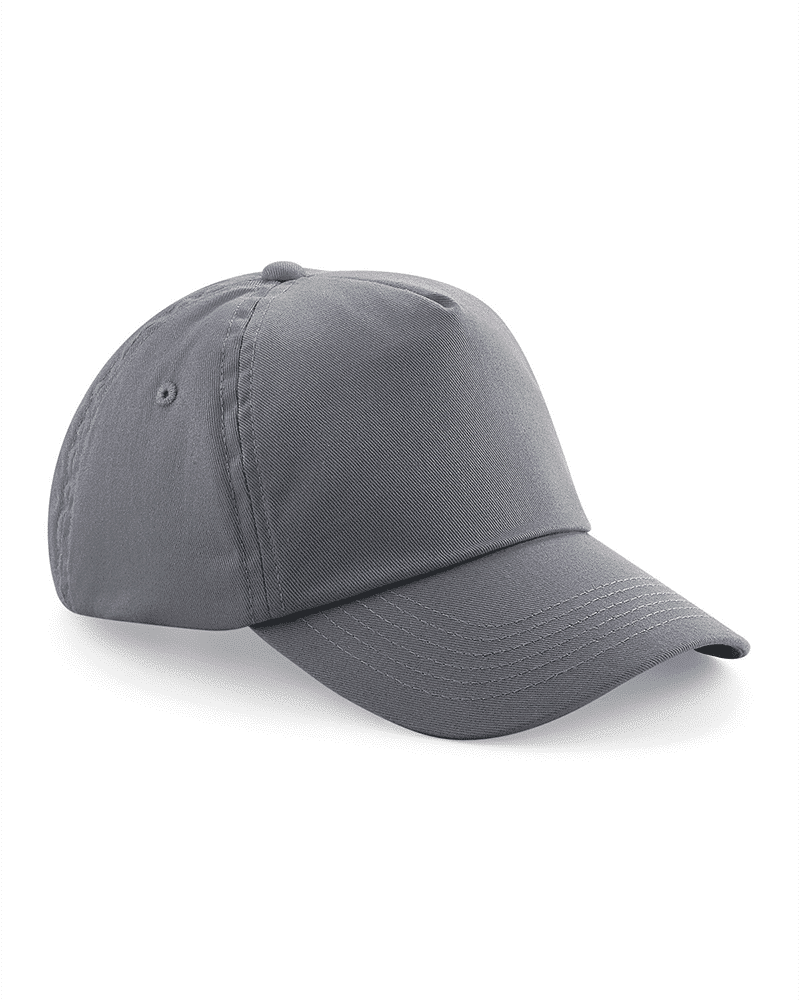 Cappellino baseball bambino 5 pannelli Beechfield B10B 19 Cappellino-baseball-bambino-5-pannelli-Beechfield-B10B-grigio-grafite