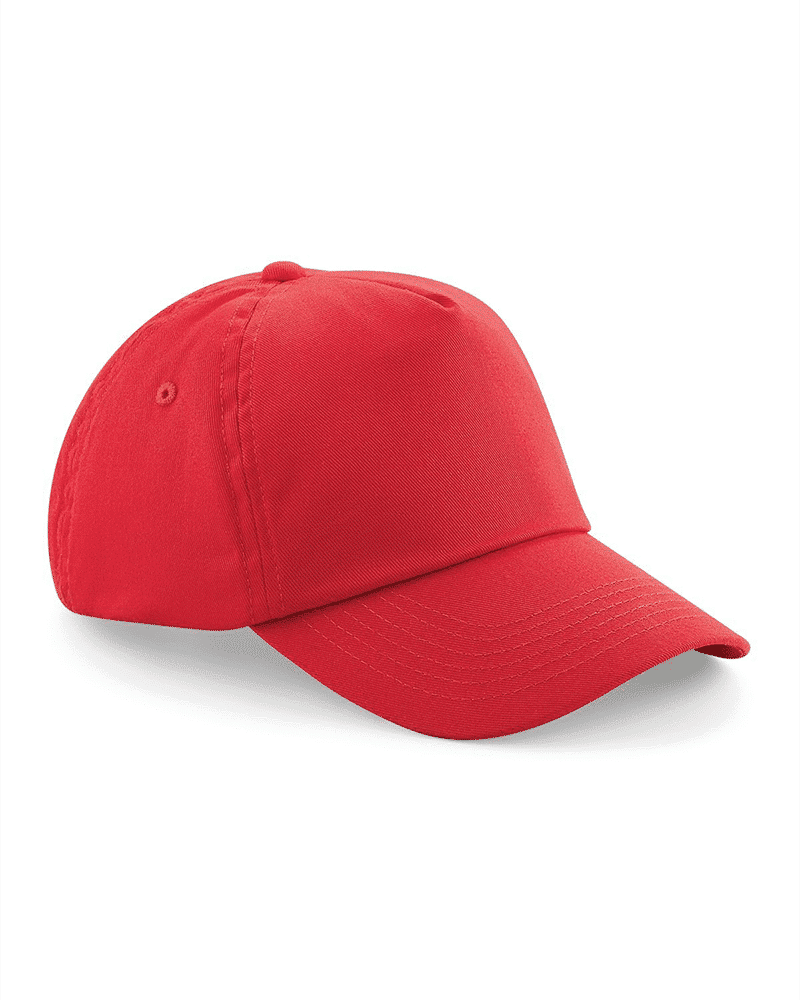 Cappellino baseball bambino 5 pannelli Beechfield B10B 9 Cappellino-baseball-bambino-5-pannelli-Beechfield-B10B-rosso