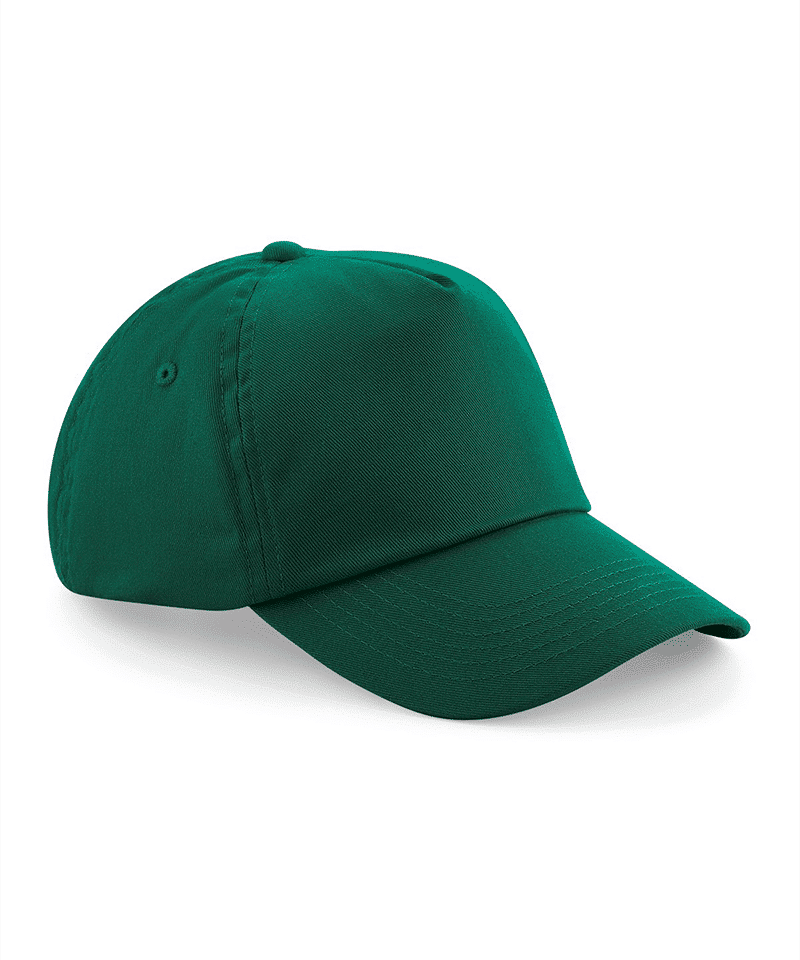 Cappellino baseball bambino 5 pannelli Beechfield B10B 30 Cappellino-baseball-bambino-5-pannelli-Beechfield-B10B-verde-bottiglia