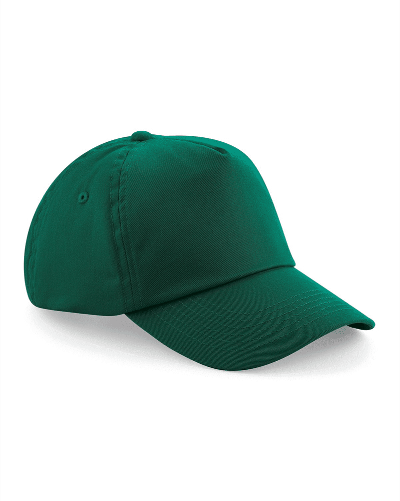 Cappellino baseball bambino 5 pannelli Beechfield B10B 13 Cappellino-baseball-bambino-5-pannelli-Beechfield-B10B-verde-bottiglia