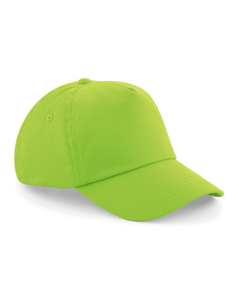 Cappellino baseball bambino 5 pannelli Beechfield B10B 11 Cappellino-baseball-bambino-5-pannelli-Beechfield-B10B-verde-lime