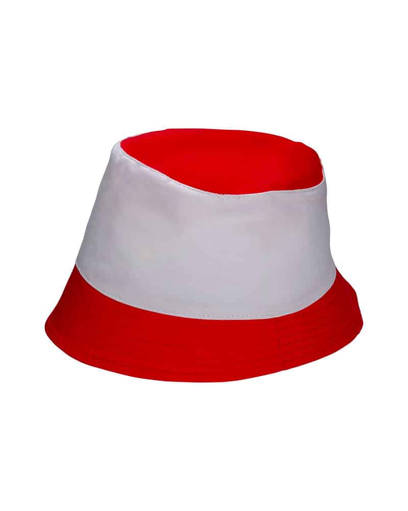 Cappellino pescatore in policotone miramare bicolore 23328 SMALL 3 Cappellino-pescatore-in-policotone-miramare-bicolore-23328-bianco-rosso