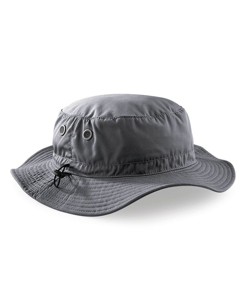 Cappello pescatore in tessuto misto con cursore di regolazione Beechfield B88 6 Cappello-pescatore-in-tessuto-misto-con-cursore-di-regolazione-Beechfield-B88-grigio