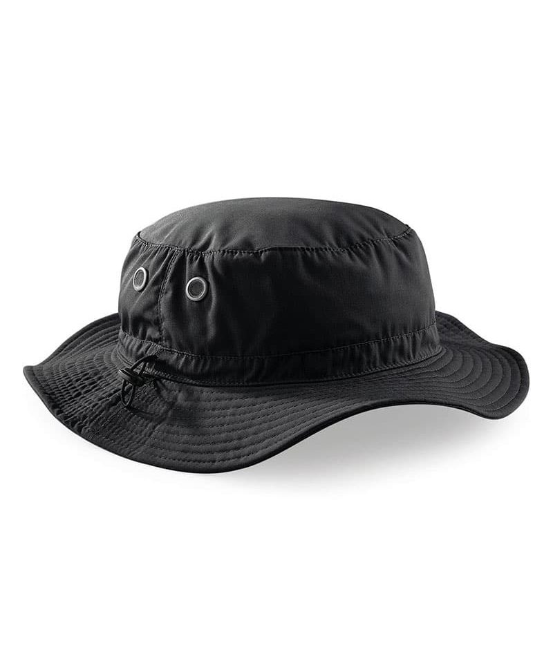 Cappello pescatore in tessuto misto con cursore di regolazione Beechfield B88 17 Cappello-pescatore-in-tessuto-misto-con-cursore-di-regolazione-Beechfield-B88-nero