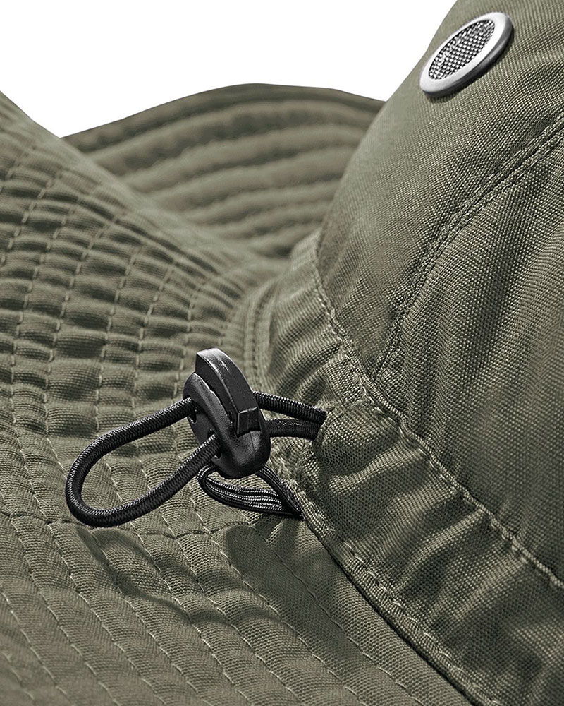 Cappello pescatore in tessuto misto con cursore di regolazione Beechfield B88 10 Cappello-pescatore-in-tessuto-misto-con-cursore-di-regolazione-Beechfield-B88-verde-cursore