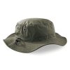 Cappello pescatore in tessuto misto con cursore di regolazione Beechfield B88 2 Cappello-pescatore-in-tessuto-misto-con-cursore-di-regolazione-Beechfield-B88-verde-oliva
