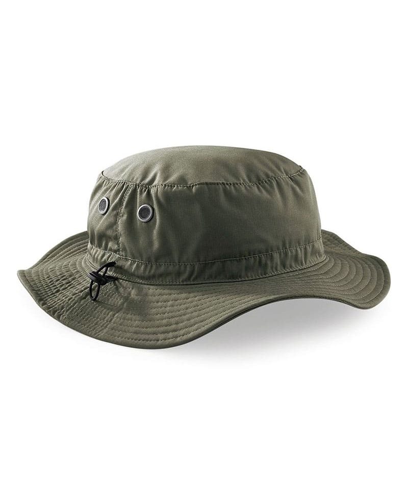 Cappello-pescatore-in-tessuto-misto-con-cursore-di-regolazione-Beechfield-B88-verde-oliva