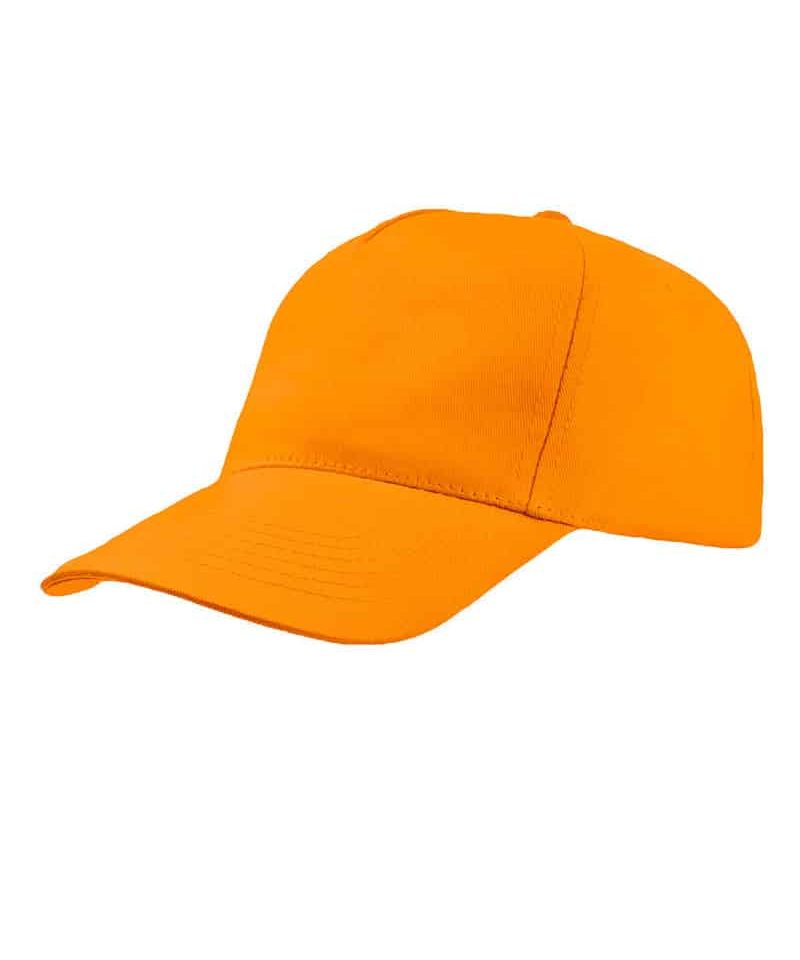 Cappelli baseball bimbo Black Spider BSK600 25 Cappelli-baseball-bambino-5-pannelli-Black-Spider-BSK600--arancio-fluo