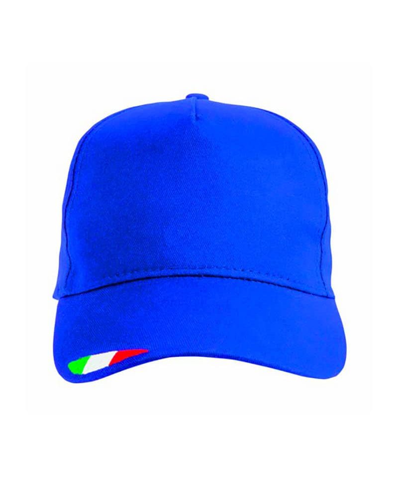 Cappellino baseball 5 pannelli con tricolore italiano 20303 19 Cappellino-baseball-5-pannelli-con-tricolore-italiano-20303-blu