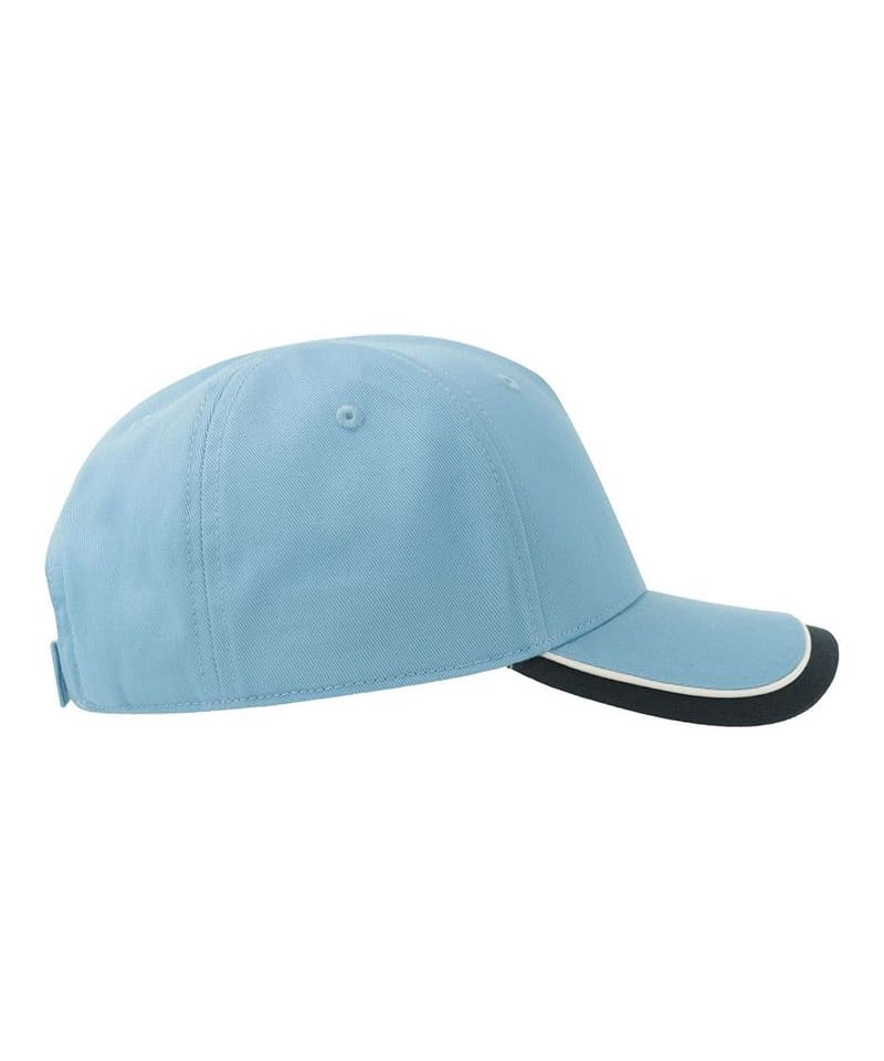 Cappellino baseball bambino 5 pannelli in cotone organico Atlantis Kid Star-S ATKISS 61 Cappellino baseball bambino 5 pannelli in cotone organico Atlantis Kid Star S ATKISS azzurro blu lato destro