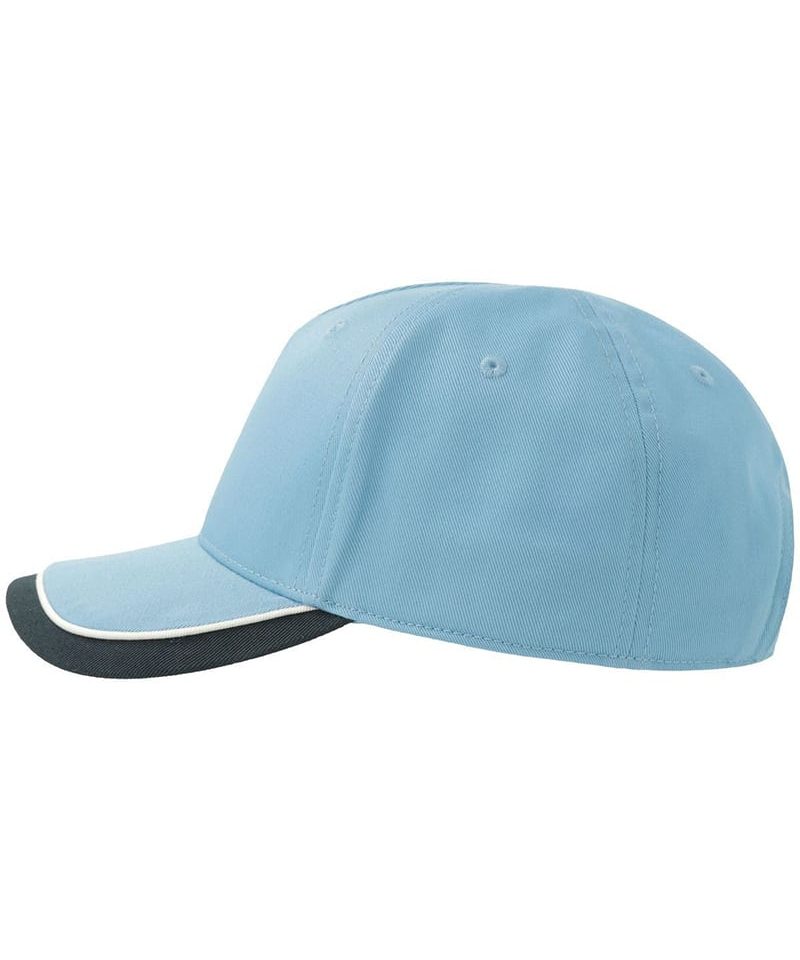 Cappellino baseball bambino 5 pannelli in cotone organico Atlantis Kid Star-S ATKISS 60 Cappellino baseball bambino 5 pannelli in cotone organico Atlantis Kid Star S ATKISS azzurro blu lato sinistro