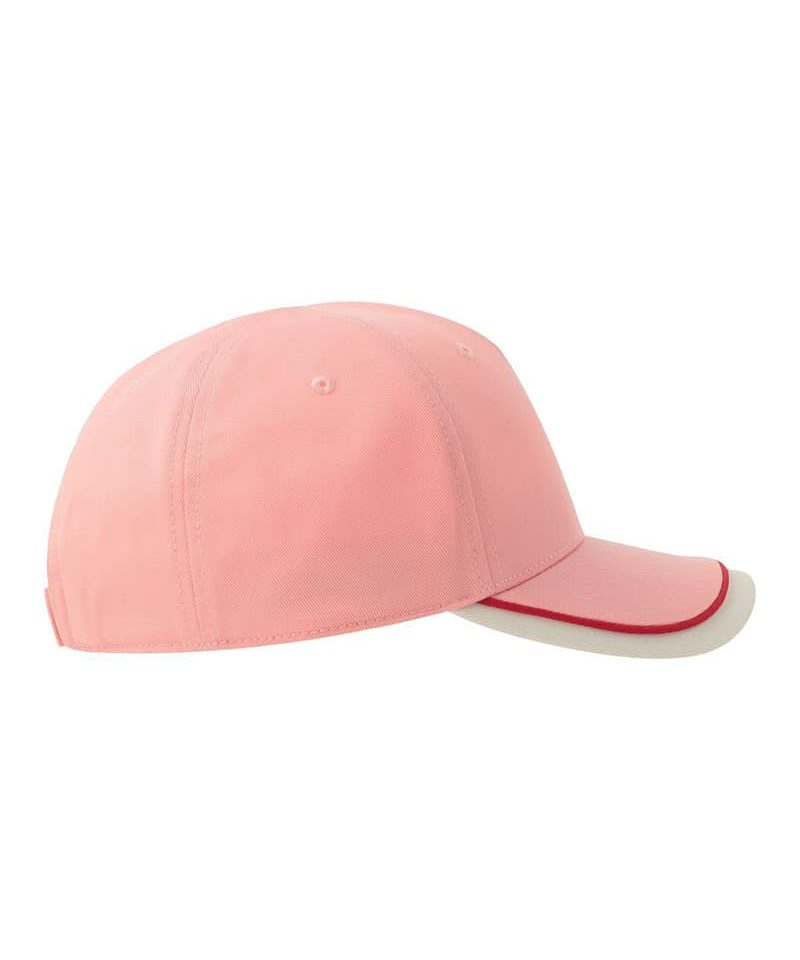 Cappellino baseball bambino 5 pannelli in cotone organico Atlantis Kid Star-S ATKISS 46 Cappellino baseball bambino 5 pannelli in cotone organico Atlantis Kid Star S ATKISS rosa bianco lato destro