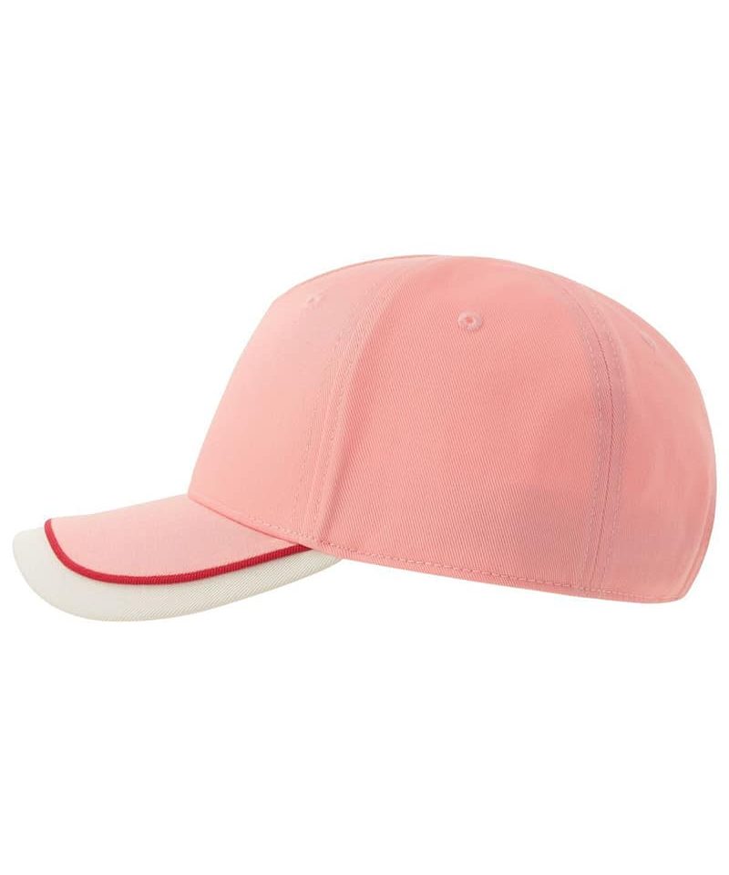 Cappellino baseball bambino 5 pannelli in cotone organico Atlantis Kid Star-S ATKISS 45 Cappellino baseball bambino 5 pannelli in cotone organico Atlantis Kid Star S ATKISS rosa bianco lato sinistro