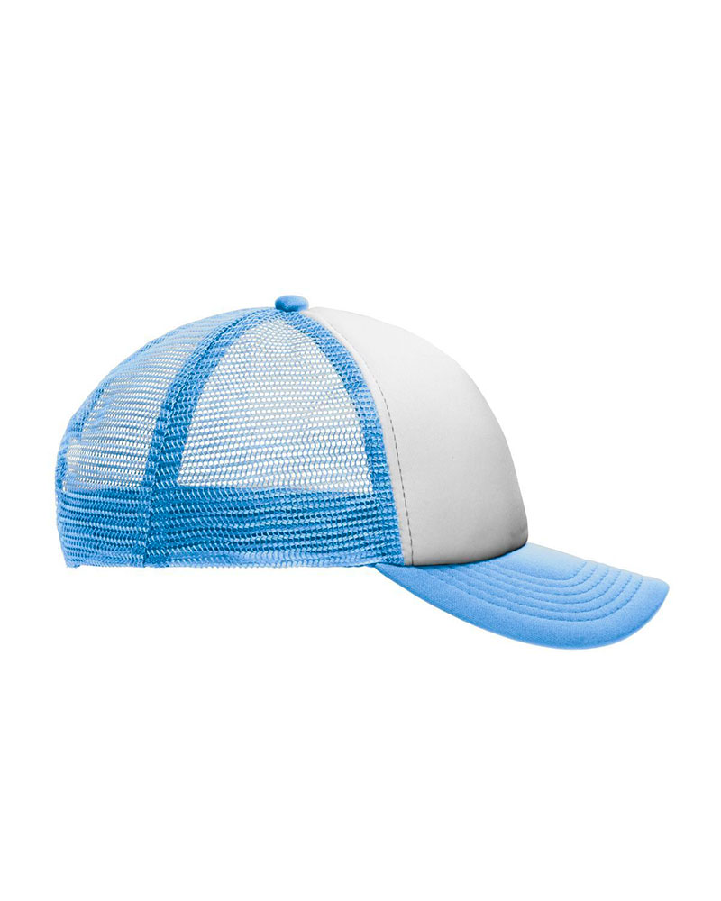 Cappellino-baseball-bambino-con-rete-Myrtle-Beach-MB071-bianco-azzurro-destro