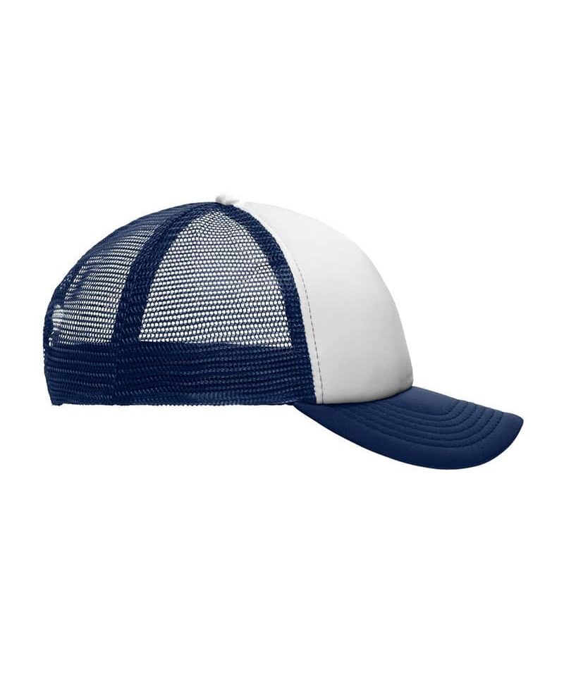 Cappellino baseball bambino con rete Myrtle Beach MB071 47 Cappellino-baseball-bambino-con-rete-Myrtle-Beach-MB071-bianco-blu-destro