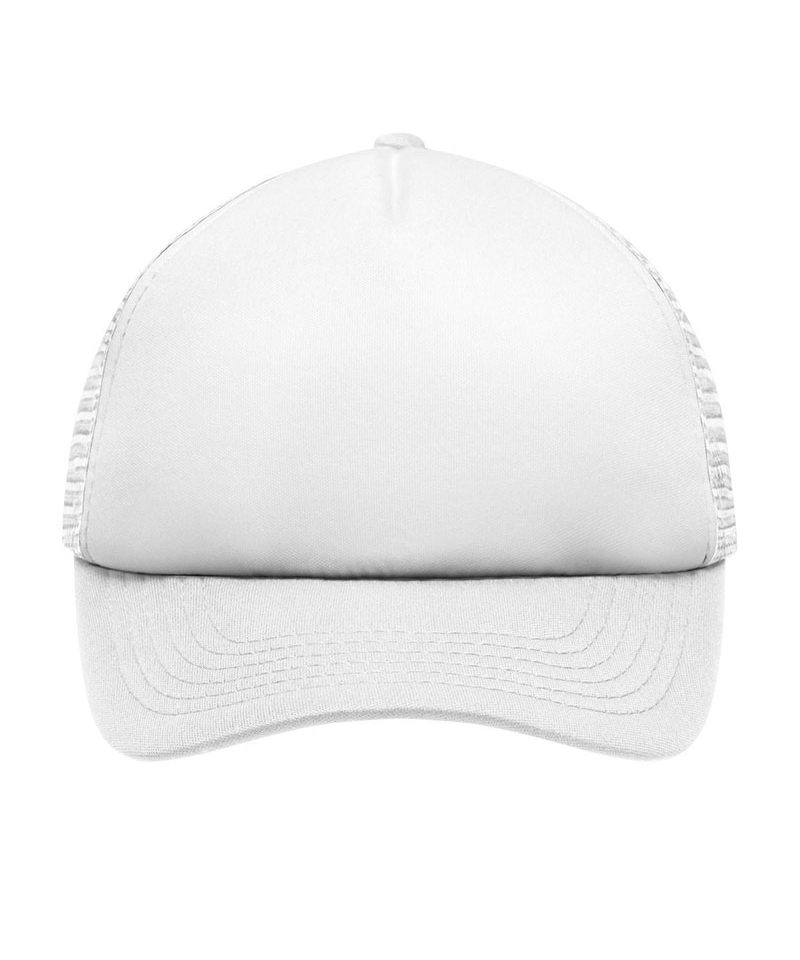 Cappellino baseball bambino con rete Myrtle Beach MB071 36 Cappellino-baseball-bambino-con-rete-Myrtle-Beach-MB071-bianco-fronte