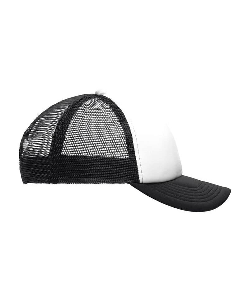 Cappellino baseball bambino con rete Myrtle Beach MB071 55 Cappellino-baseball-bambino-con-rete-Myrtle-Beach-MB071-bianco-nero-destro