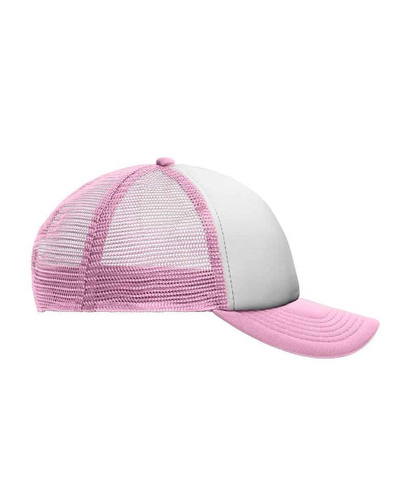 Cappellino baseball bambino con rete Myrtle Beach MB071 59 Cappellino-baseball-bambino-con-rete-Myrtle-Beach-MB071-bianco-rosa-destro
