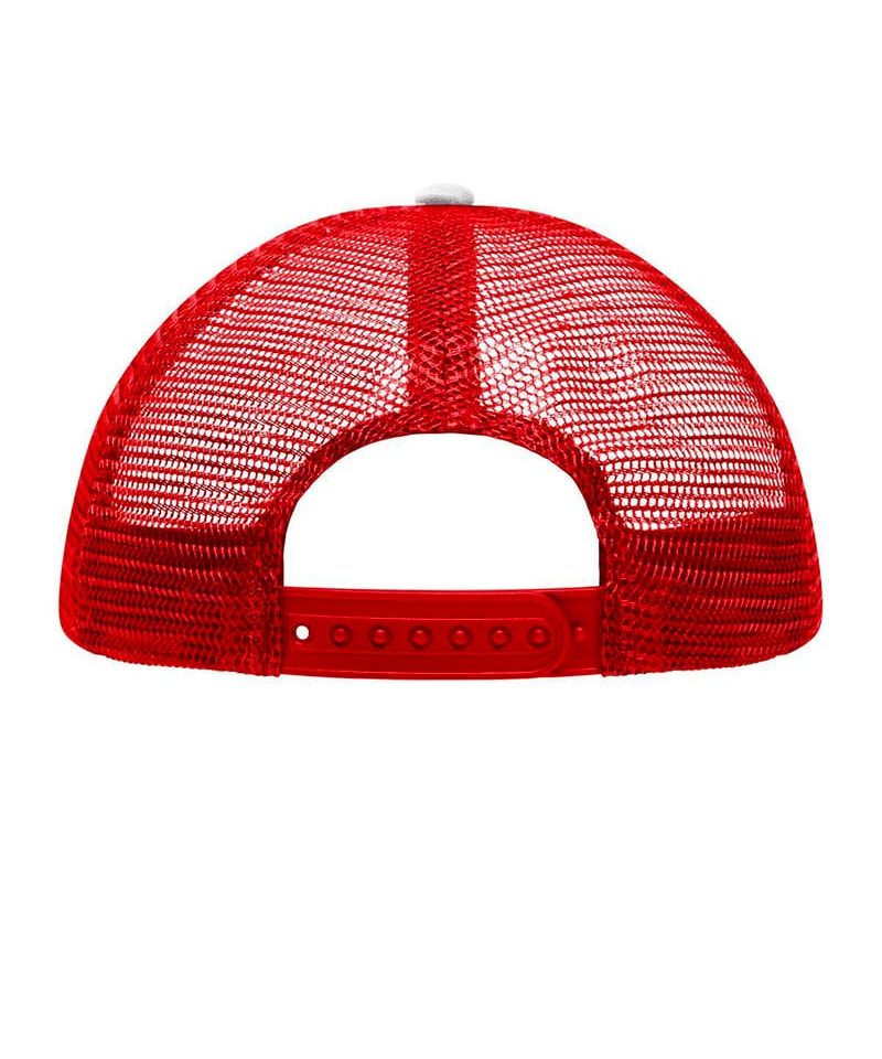 Cappellino baseball bambino con rete Myrtle Beach MB071 61 Cappellino-baseball-bambino-con-rete-Myrtle-Beach-MB071-bianco-rosso--retro