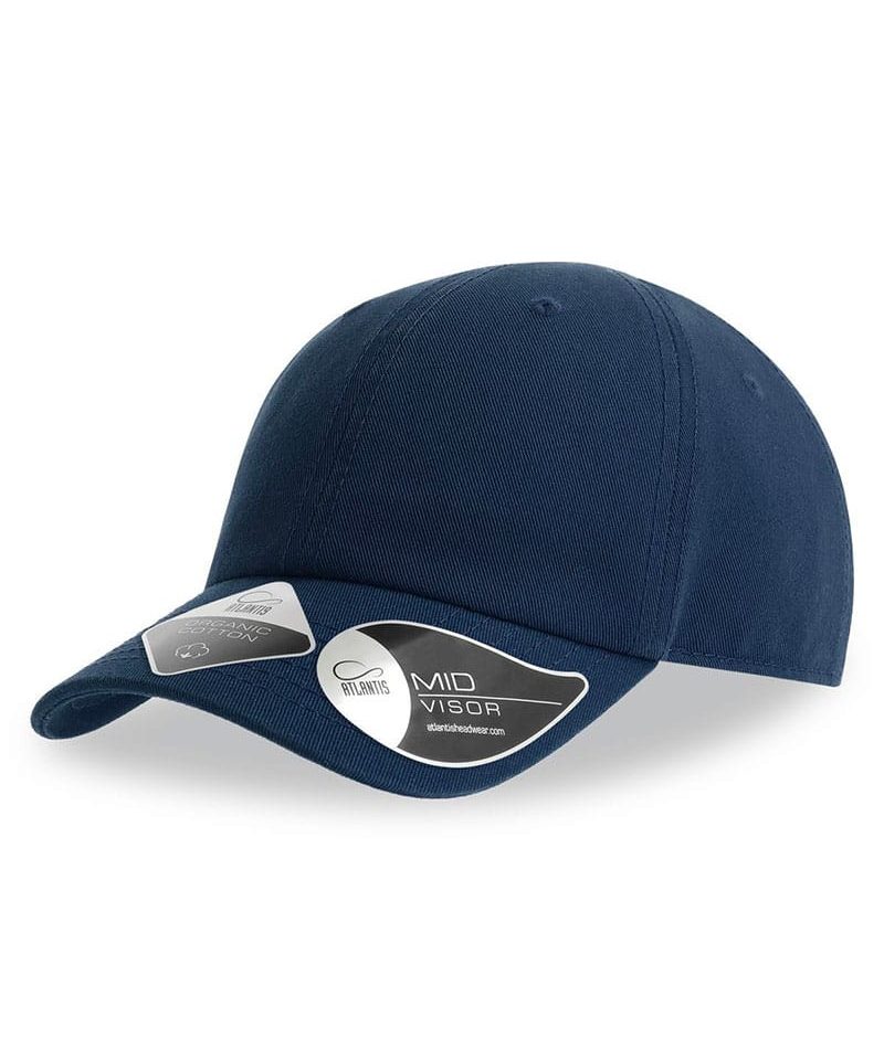 Cappellino-baseball-bambino-in-cotone-organico-destrutturato-Atlantis-Kid-Fraser-ATKIFR-blu-navy