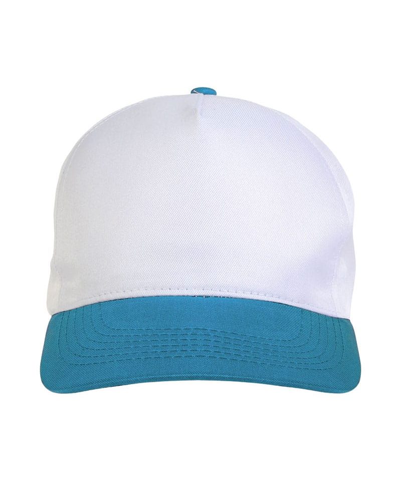 Cappellino baseball bambino in poliestere 17303 23 Cappellino-baseball-bambino-in-poliestere-17303-bianco-azzurro