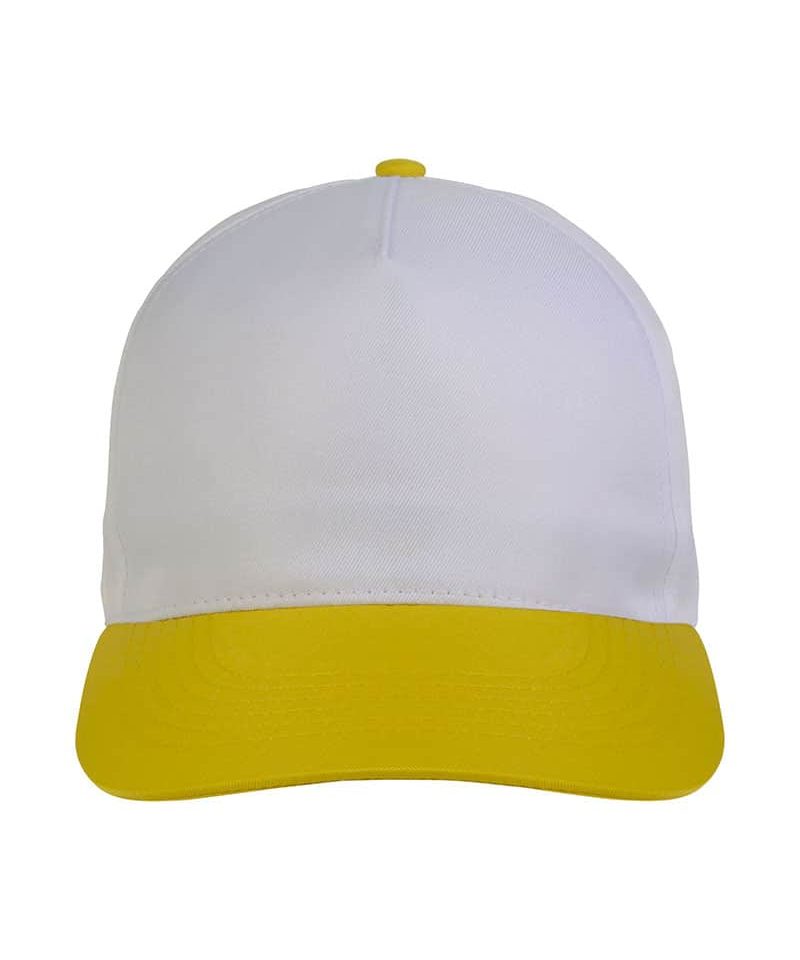 Cappellino baseball bambino in poliestere 17303 28 Cappellino-baseball-bambino-in-poliestere-17303-bianco-giallo