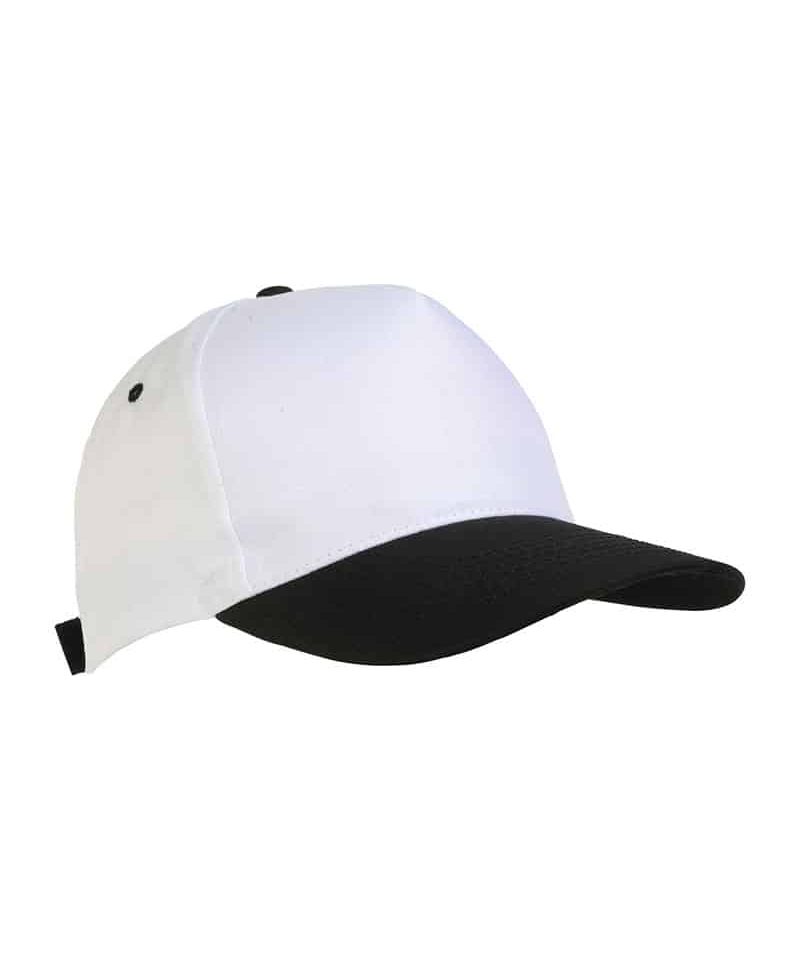 Cappellino baseball bambino in poliestere 17303 31 Cappellino-baseball-bambino-in-poliestere-17303-bianco-nero-lato