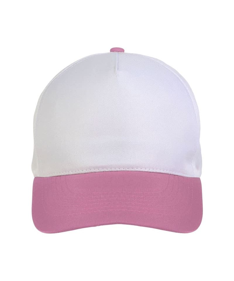 Cappellino baseball bambino in poliestere 17303 32 Cappellino-baseball-bambino-in-poliestere-17303-bianco-rosa