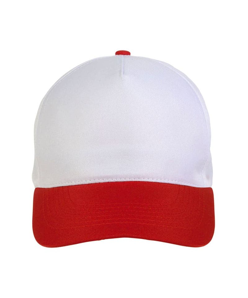 Cappellino baseball bambino in poliestere 17303 34 Cappellino-baseball-bambino-in-poliestere-17303-bianco-rosso