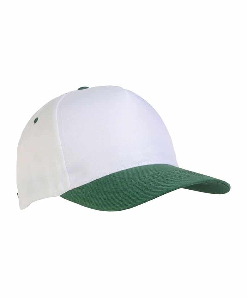 Cappellino baseball bambino in poliestere 17303 39 Cappellino-baseball-bambino-in-poliestere-17303-bianco-verde-lato