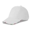 Cappello baseball 6 pannelli ruotati con tricolore k18142 2 Cappello-baseball-6-pannelli-ruotati-con-tricolore-k18142-bianco