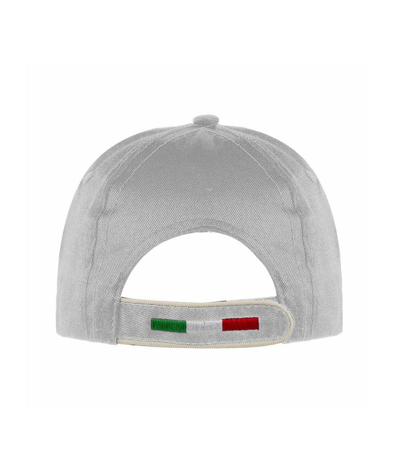 Cappello baseball 6 pannelli ruotati con tricolore k18142 11 Cappello-baseball-6-pannelli-ruotati-con-tricolore-k18142-retro-bianco