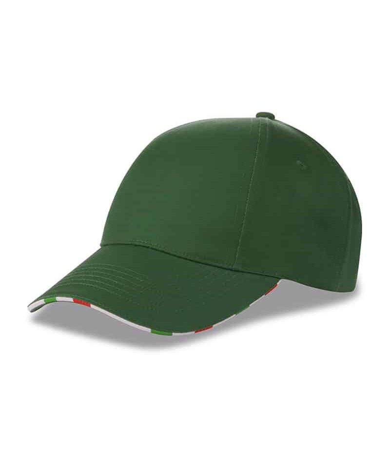 Cappello baseball 6 pannelli ruotati con tricolore k18142 15 Cappello-baseball-6-pannelli-ruotati-con-tricolore-k18142-verde