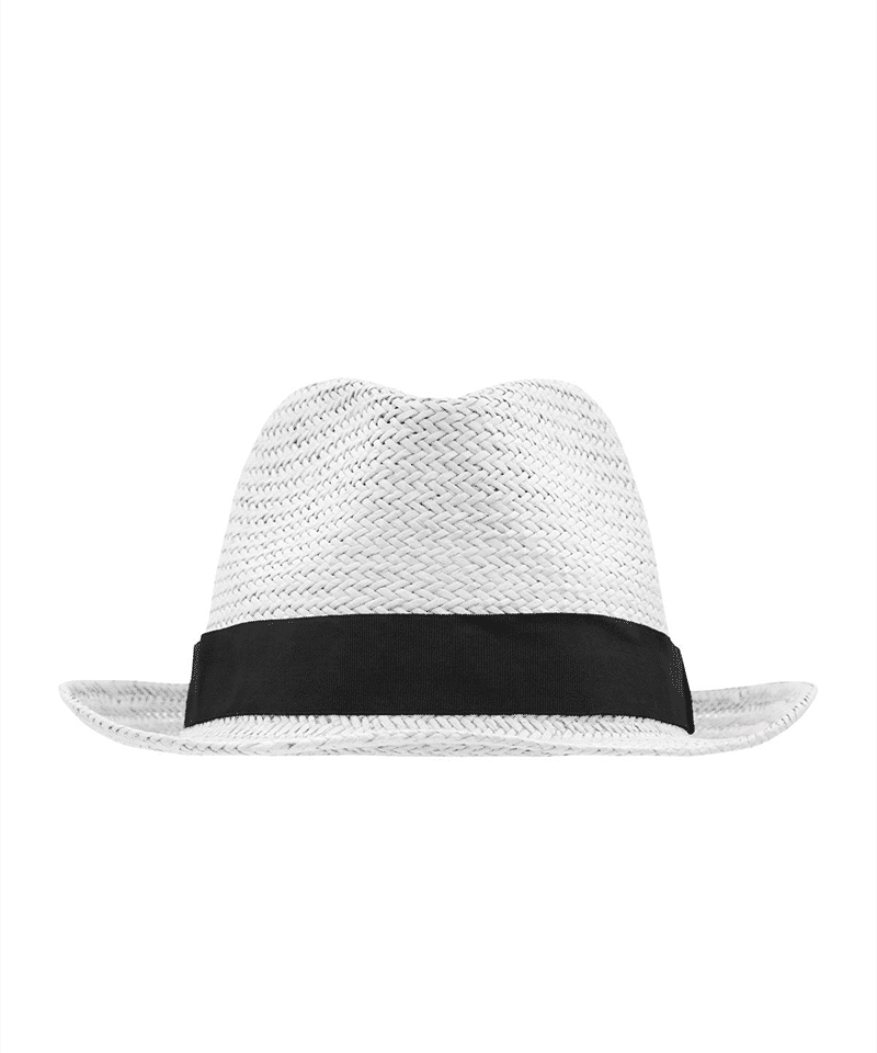 Cappello di paglia di carta Myrtle Beach MB6597 18 Cappello-di-paglia-di-carta-Myrtle-Beach-MB6597-bianco-nero-fronte
