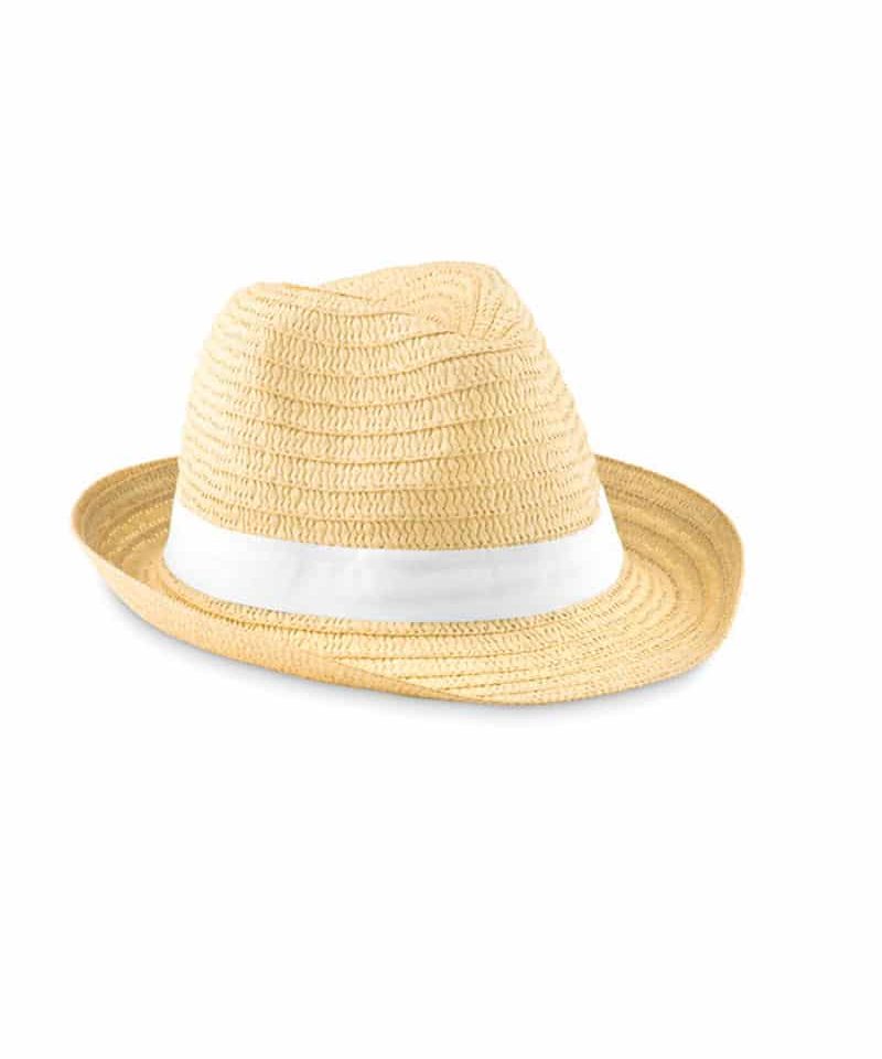 Cappello-in-carta-con-banda-colorata-in-poliestere-MO9341-bianco