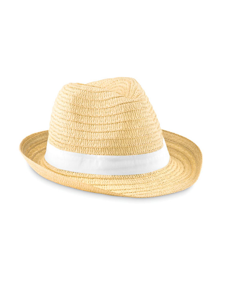 Cappello-in-carta-con-banda-colorata-in-poliestere-MO9341-bianco