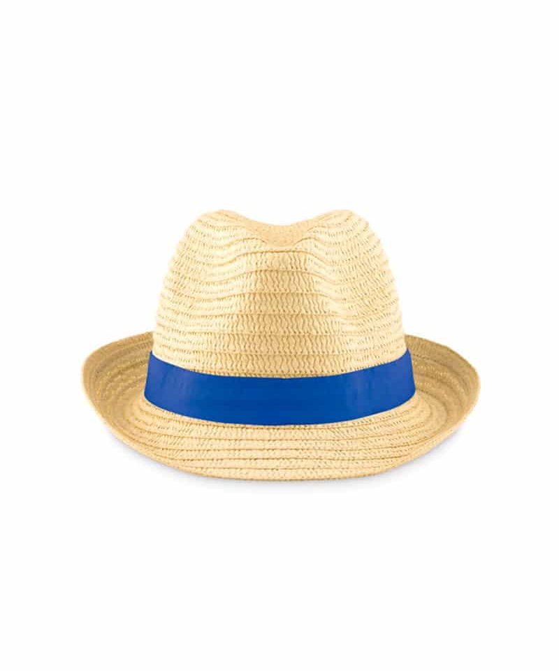 Cappello in carta con banda colorata in poliestere MO9341 14 Cappello-in-carta-con-banda-colorata-in-poliestere-MO9341-blu