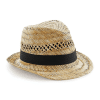 Cappello in paglia Beechfield Straw Summer Trilby B730 2 Cappello-in-paglia-Beechfield-B730