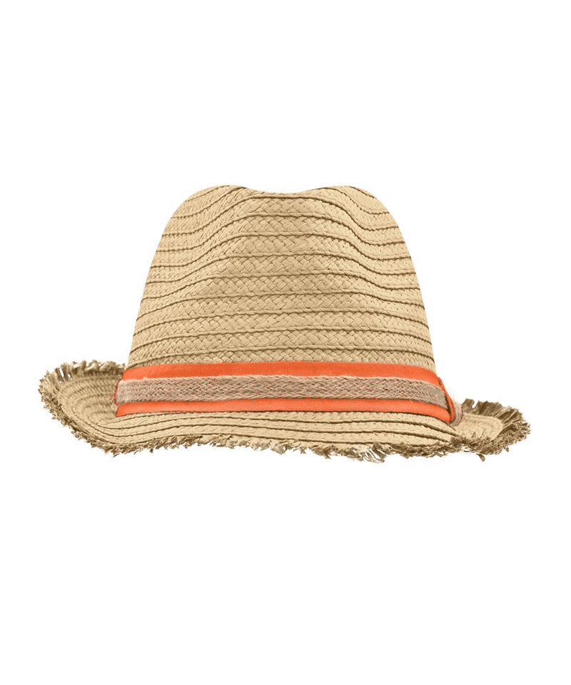 Cappello in paglia di carta Myrtle Beach MB6703 12 Cappello-in-paglia-di-carta-colore-beige-MYRTLE-BEACH-MMB6703-con-fascia-arancio