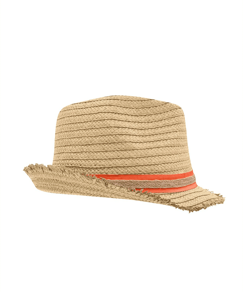 Cappello in paglia di carta Myrtle Beach MB6703 11 Cappello-in-paglia-di-carta-colore-beige-MYRTLE-BEACH-MMB6703-con-fascia-arancio-lato