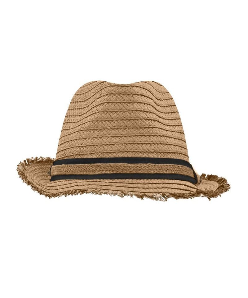 Cappello in paglia di carta Myrtle Beach MB6703 17 Cappello-in-paglia-di-carta-colore-naturale-MYRTLE-BEACH-MMB6703-con-fascia-colorata-blu