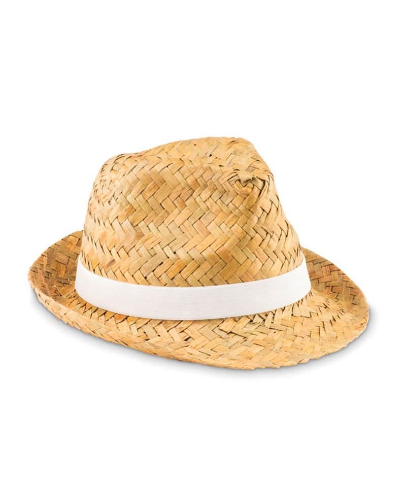 Cappello in paglia naturale con banda in poliestere MO9844 7 Cappello-in-paglia-naturale-con-banda-in-poliestere-mo9844-bianco