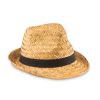 Cappello in paglia naturale con banda in poliestere MO9844 1 Cappello-in-paglia-naturale-con-banda-in-poliestere-mo9844-nero