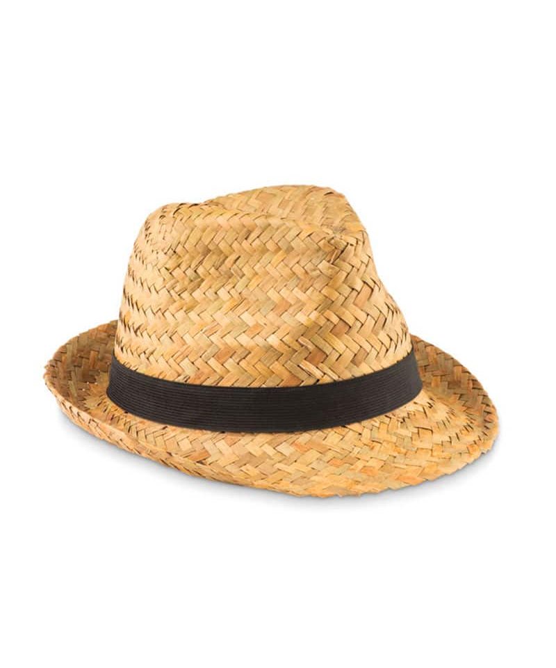 Cappello-in-paglia-naturale-con-banda-in-poliestere-mo9844-nero