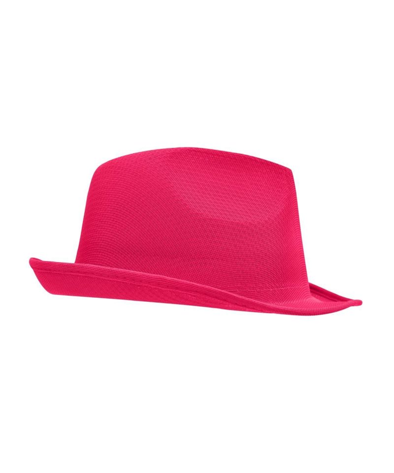 Cappello panama in finta paglia Myrtle Beach MB6625 fucsia destro